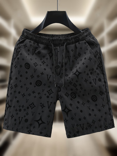 欧洲站潮牌短裤男士休闲五分裤子夏季修身外穿大裤衩男生帅气中裤 - 图0