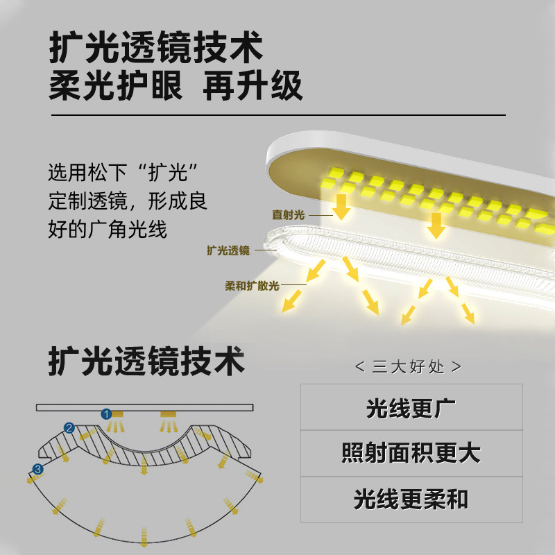 松下致玫护眼灯卧室智能书桌灯 松下照明阅读台灯(护眼灯/写字灯)