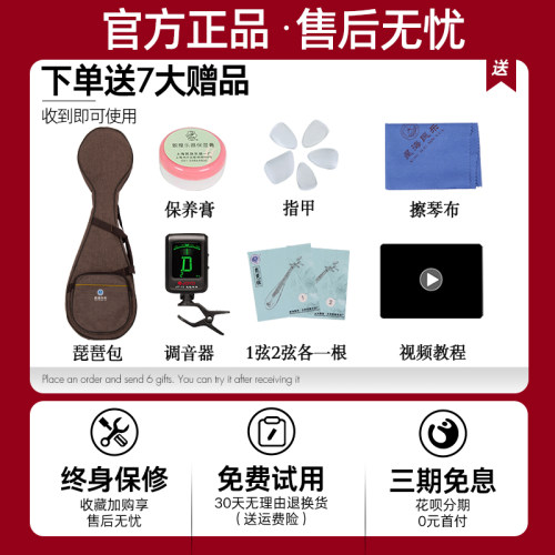 星海儿童琵琶乐器初学者成人初学入门硬木考级专用琵琶琴琵笆 - 图3