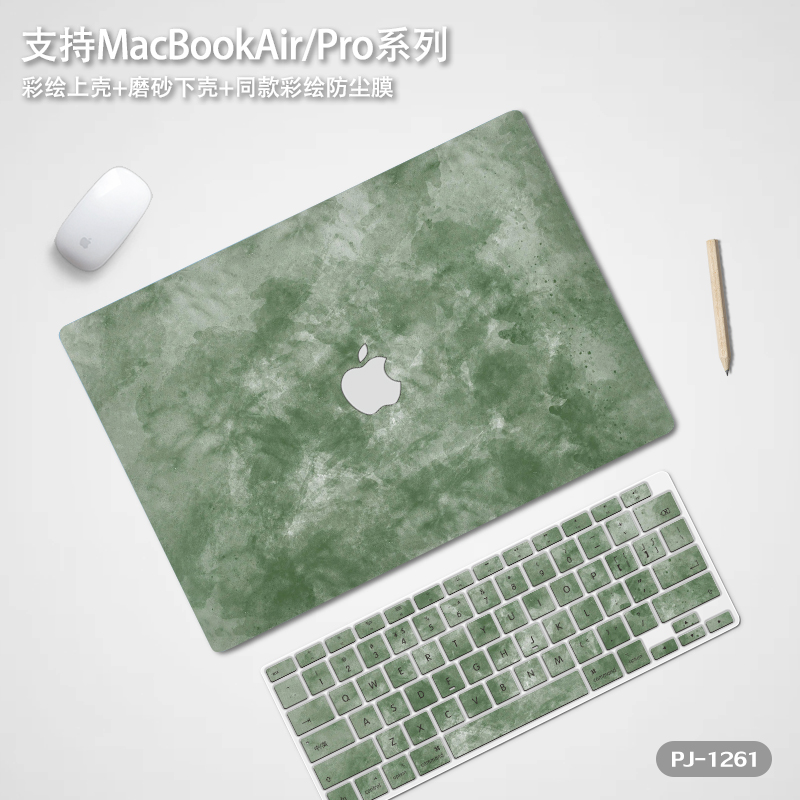 卡通苹果macbookair保护壳2023款mac笔记本M2电脑pro套macpro/14寸13.3透明适用macbookair15膜M1软配件pro16-图2