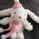 Lop-eared rabbit plush doll doll car keychain bag pendant best friend car birthday gift Christmas