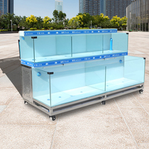 Customized mobile seafood tank shellfish pond commercial hotel fish tank special supermarket catering aquatic products store sell fish seafood pool