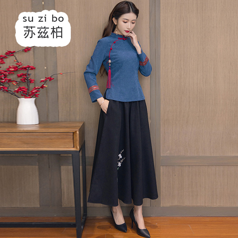 春秋汉服民国风改良上衣复古旗袍 苏兹柏上衣