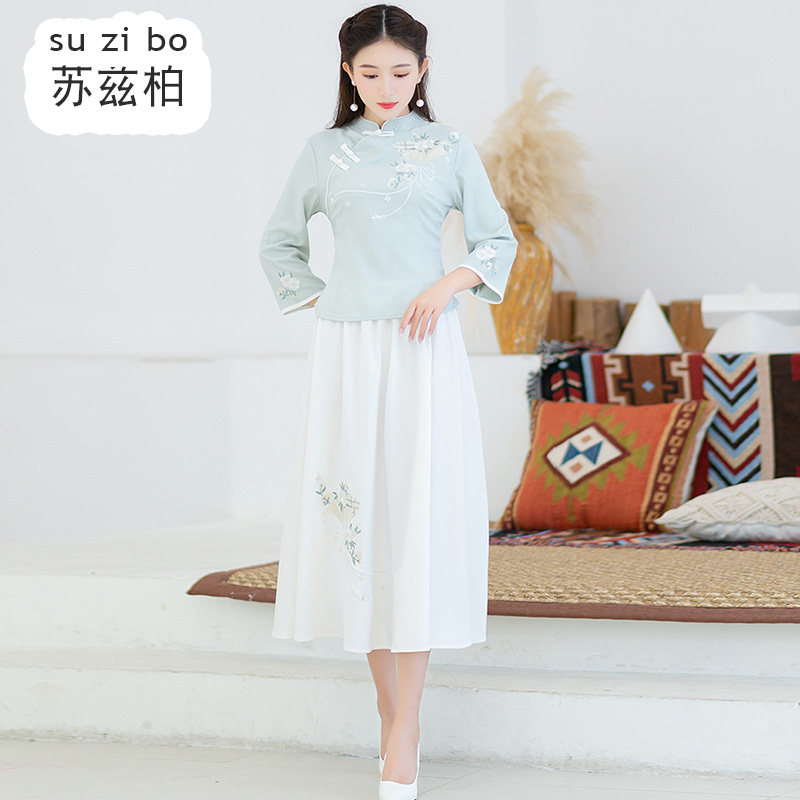 民国风改良汉服上衣初秋唐装旗袍 苏兹柏上衣