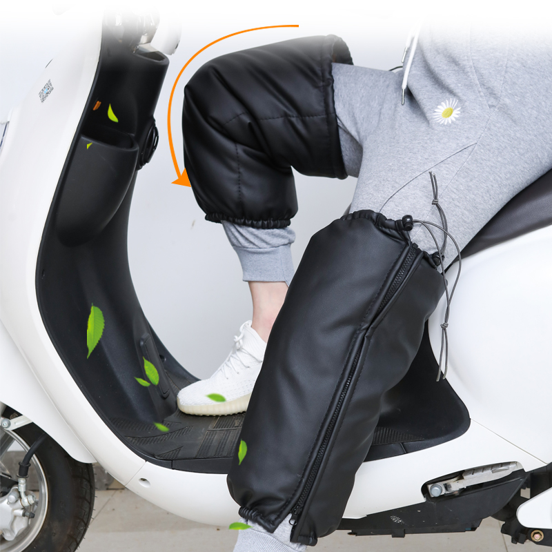 护膝摩托车电动车冬季保暖骑车专用防风护腿挡风男女护具防寒神器