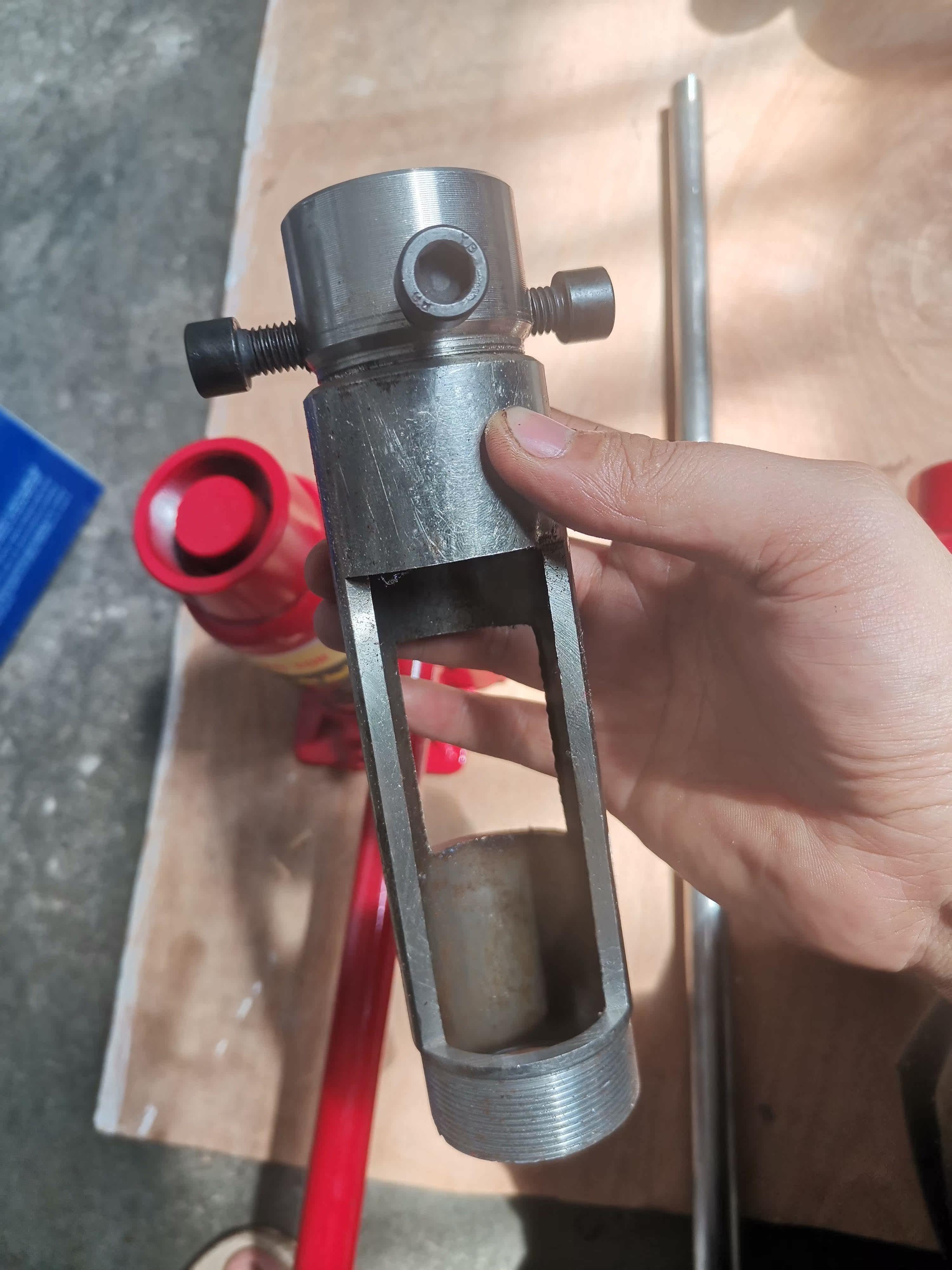 带护套千斤顶顶拉挤压冲管子冲管冲子液压螺旋疏通管冲刀冲头拉码