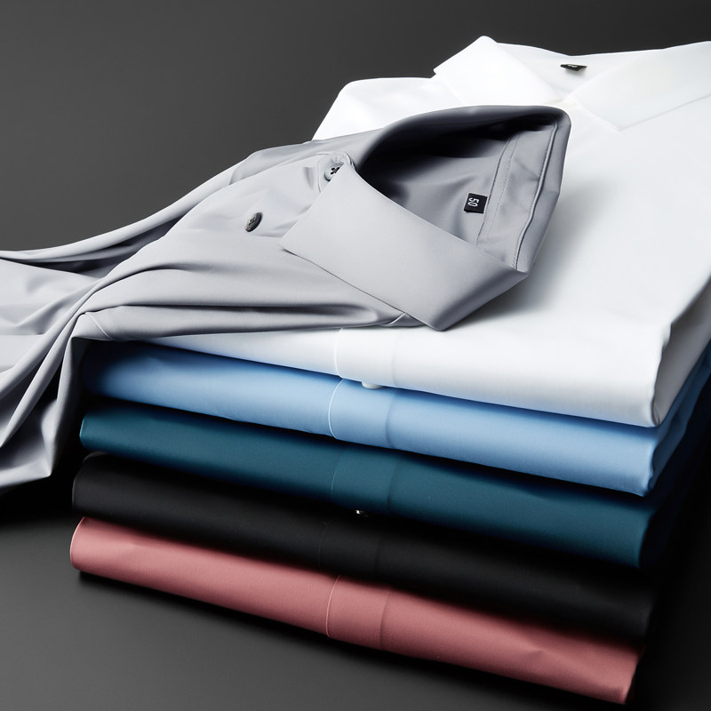 高端丝滑无痕弹力垂感免烫长袖秋季 华素坊衬衫