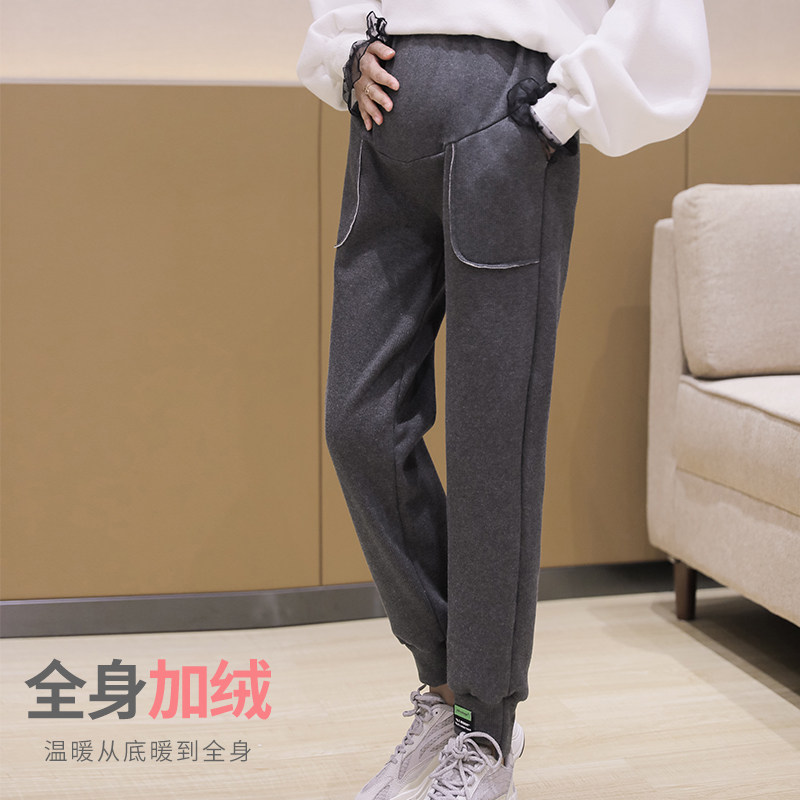 外穿打底秋冬季时尚款潮妈孕妇裤子 仙樱朵孕妇打底裤