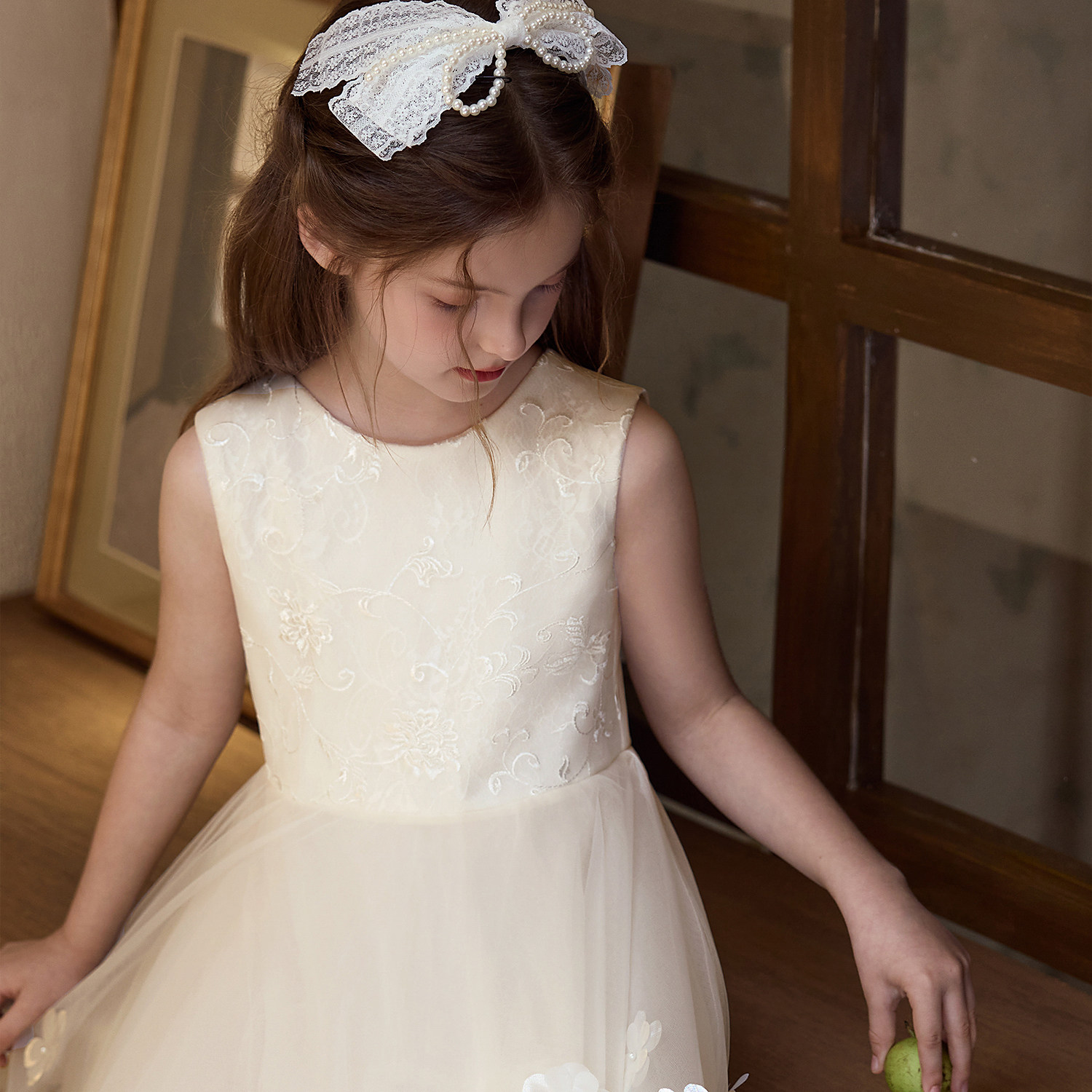 女童礼服高端轻奢小众女孩生日公主裙儿童主持人钢琴演出服,淘宝优惠券,粉丝福利购,淘宝优惠卷