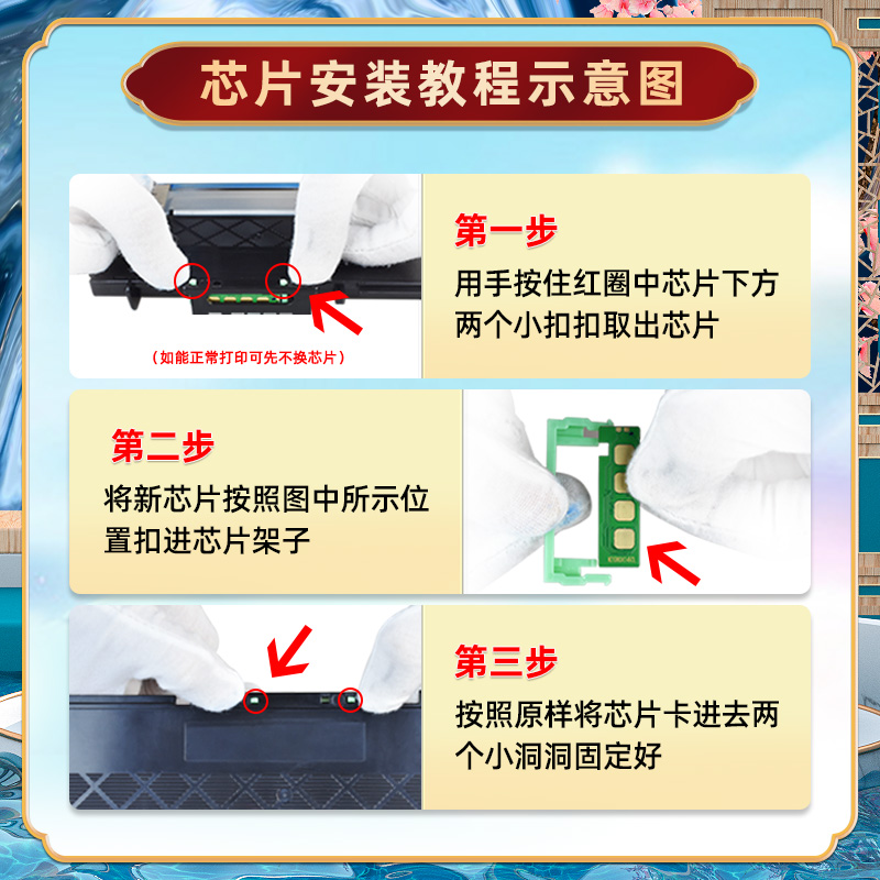 代用芯片适用惠普HP118A粉盒W2080A墨盒安装芯片Color Laser彩色打印机150a/nw替换MFP178nwg/179fnw/fwg晶片 - 图2