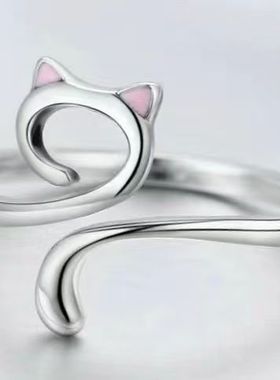 钩针带线指环手饰个性织带饰品