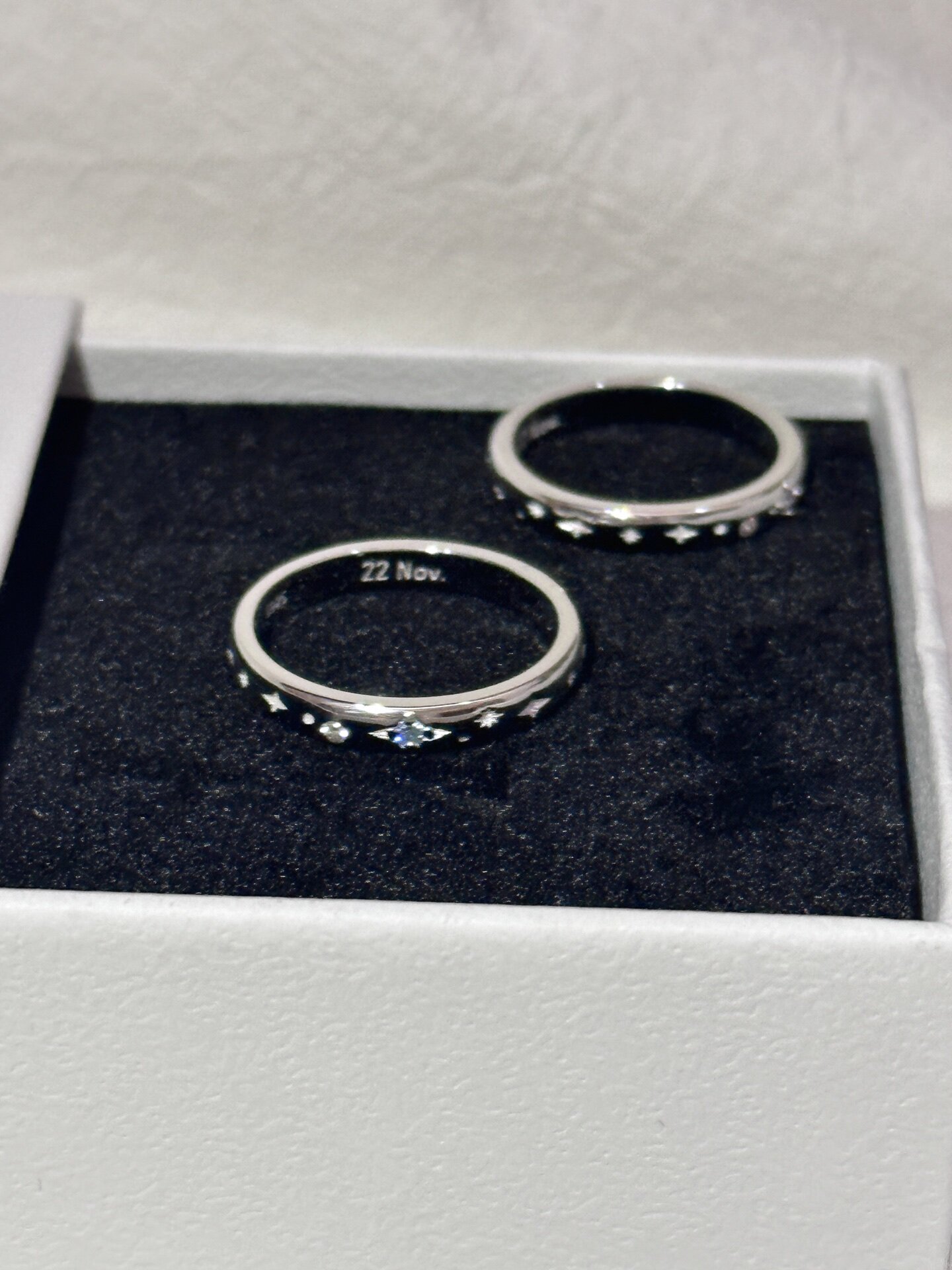 Bell custom/loach back four-pointed star ring s925 sterling silver closed ring anniversary gift for girlfriend