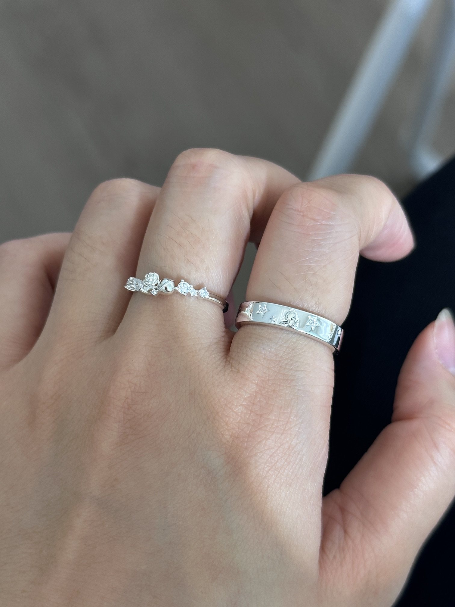 Bell定制/小王子与玫瑰花情侣对戒s925纯银闭口纪念日礼物送女友,淘宝优惠券,粉丝福利购,淘宝优惠卷