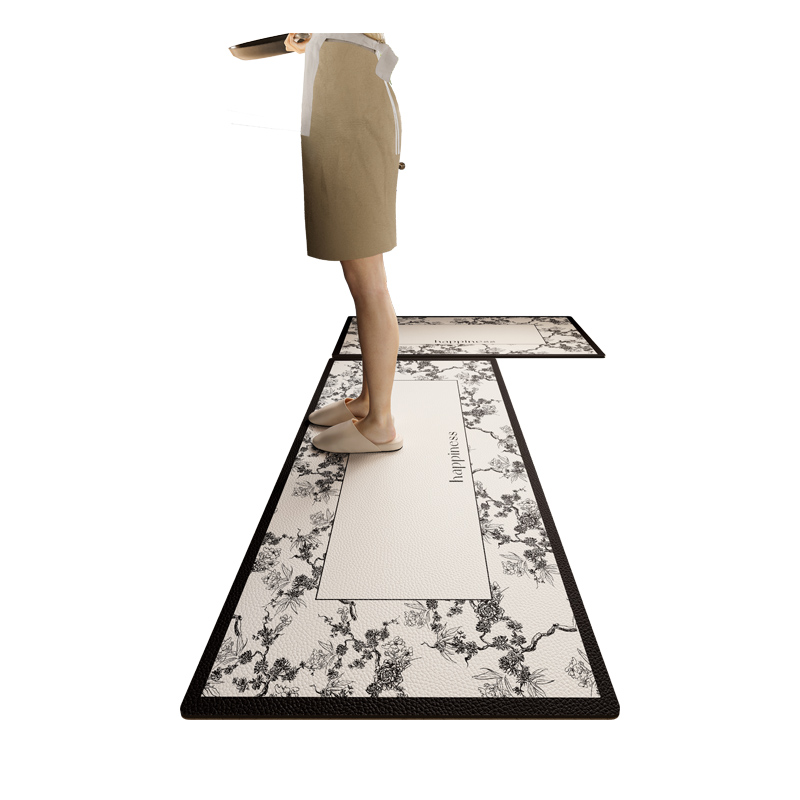 厨房地垫防滑防油可擦免洗耐脏pvc脚垫2025新款高端灶台专用地毯 - 图3