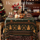 Christmas tablecloth light luxury high-end atmosphere red Christmas theme decorative tablecloth waterproof coffee table cover