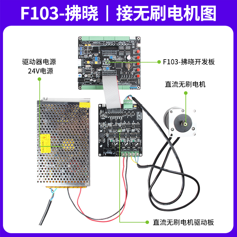 野火STM32开发板 F103电机开发板步进有刷无刷电机控制 FOC PID-图3