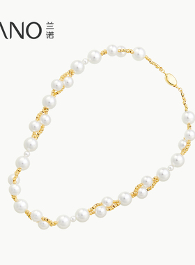 兰诺珍珠项链女款2025新款高级感轻奢小众洋气时尚锁骨链颈链配饰