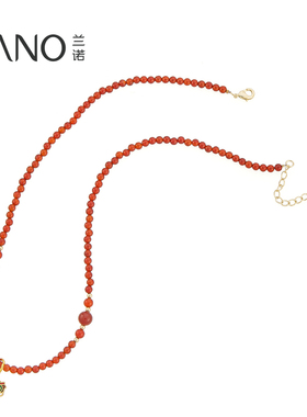 兰诺醒狮吊坠串珠项链女款