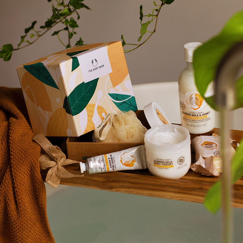 thebodyshop杏仁奶蜂蜜夏季礼盒 TheBodyShop海外身体乳/霜