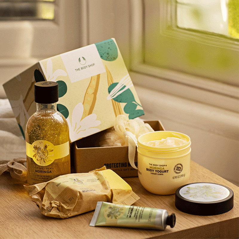 thebodyshop辣木身体护理全套礼盒 TheBodyShop海外身体乳/霜