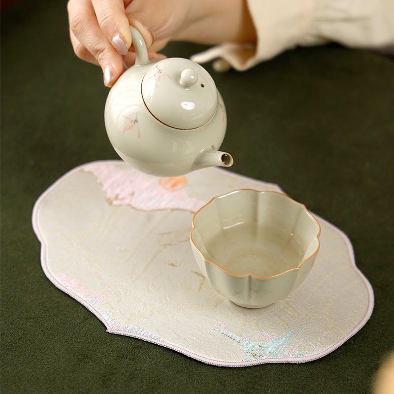 织锦福禄腕垫 书法书画羊毛毡垫臂垫臂搁迷你毛毡垫国画专用小毛毡手枕砚台垫手臂防脏垫创意彩绘精致书法垫 - 图3