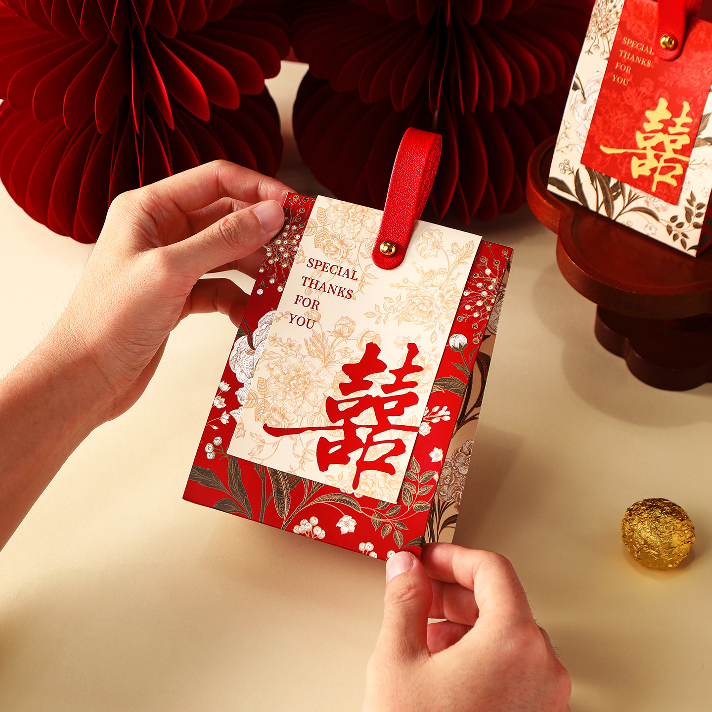 2025新款中式结婚喜糖盒子婚礼伴手礼手提糖果包装盒子空盒高档,淘宝优惠券,粉丝福利购,淘宝优惠卷