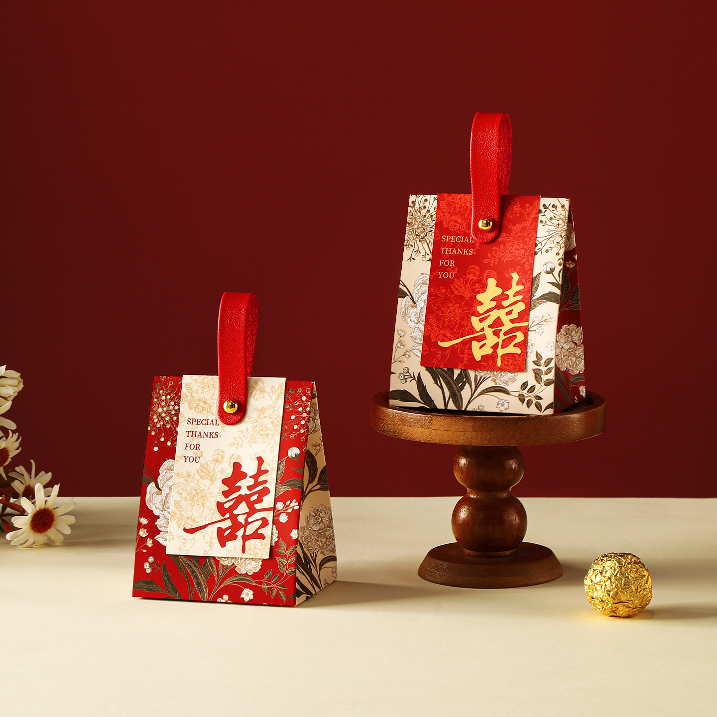 2025新款中式结婚喜糖盒子婚礼伴手礼手提糖果包装盒子空盒高档,淘宝优惠券,粉丝福利购,淘宝优惠卷