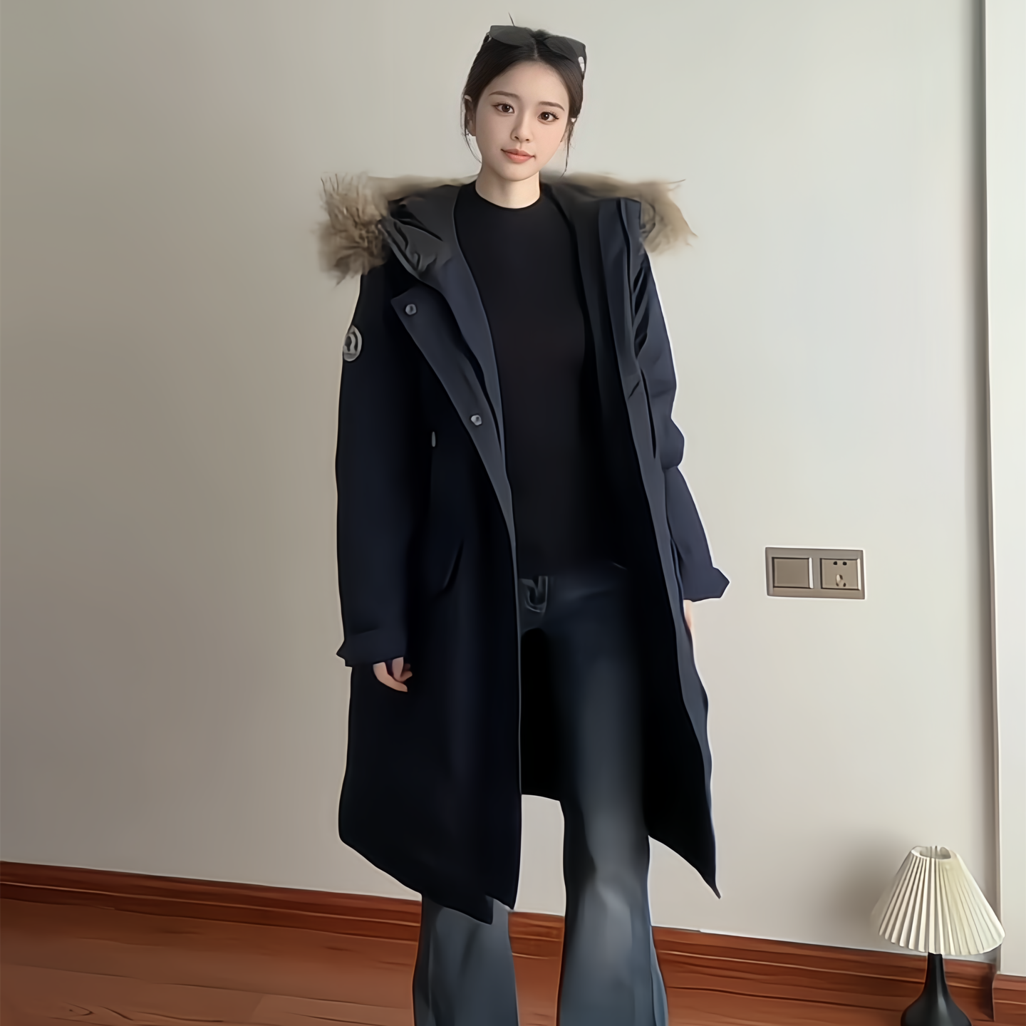 韩系学院风工装派克大毛领羽绒棉袄女冬2025年巨好看超火棉服外套,淘宝优惠券,粉丝福利购,淘宝优惠卷