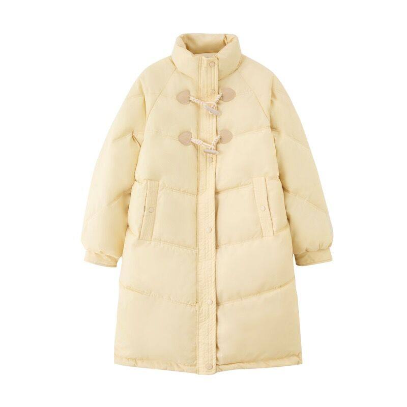 女神保命穿搭长款立领羽绒棉服女冬2025年新款牛角扣奶呼呼面包服,淘宝优惠券,粉丝福利购,淘宝优惠卷