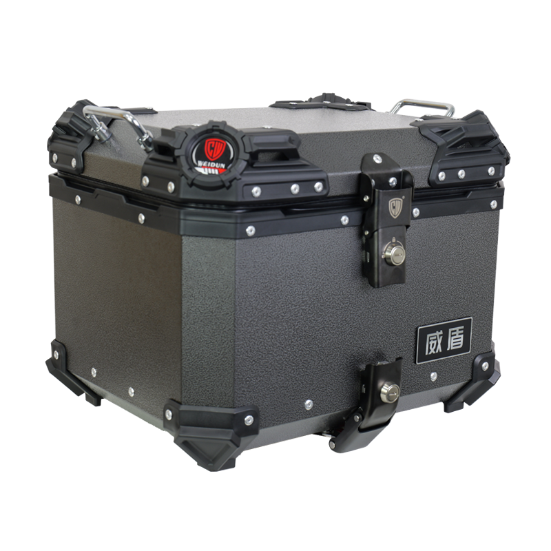 威盾摩托车铝合金尾箱uy125踏板车大容量nwg150后备箱电动车铝箱 - 图3