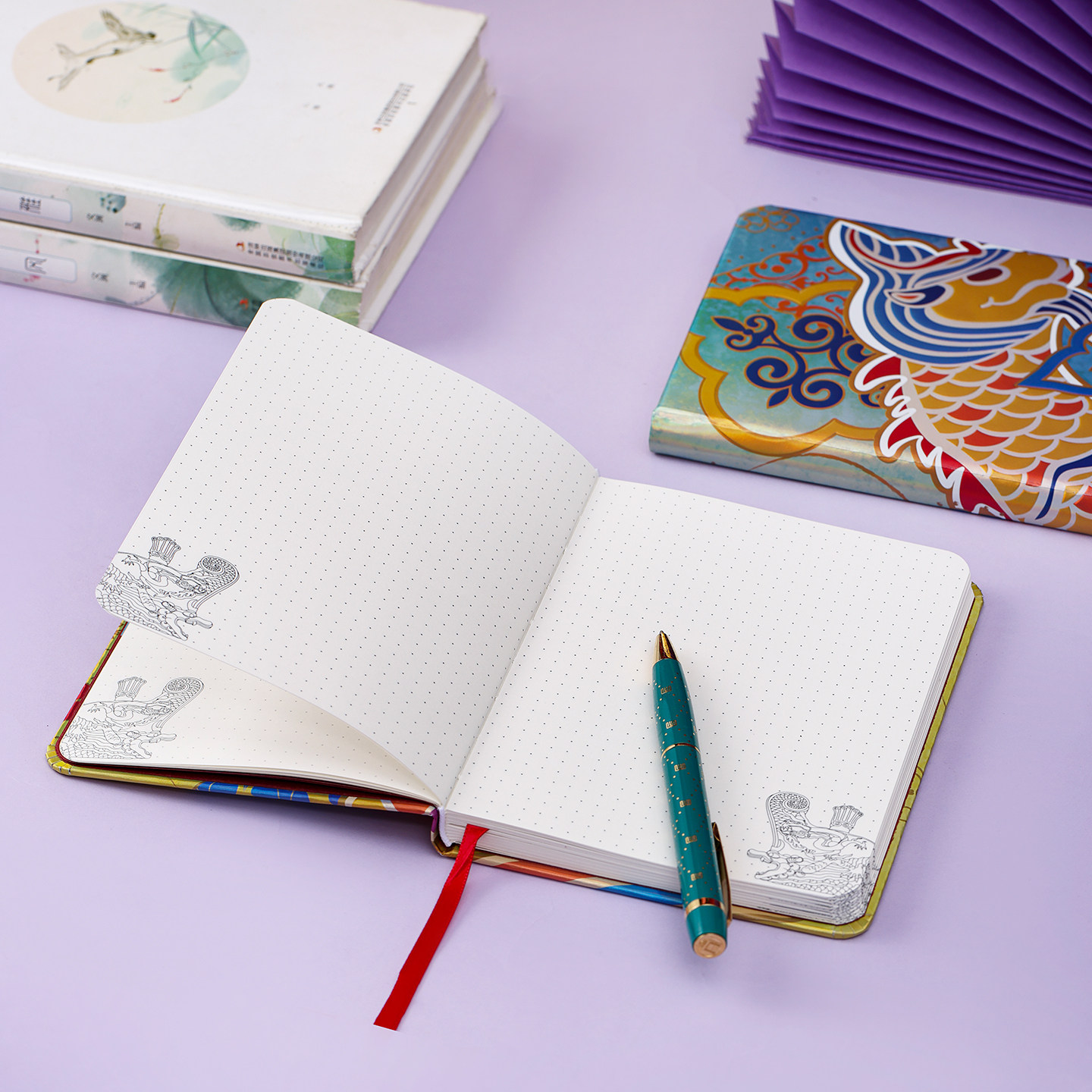 Forbidden City stationery, auspicious beasts, notebooks and ledgers