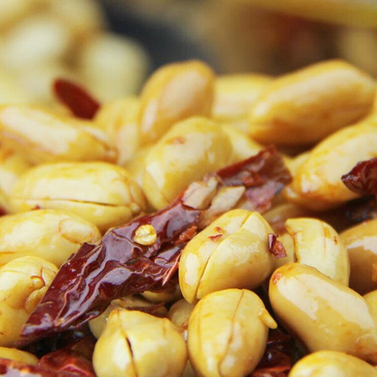 正宗开封兴盛德麻辣花生325g*6河南特产五香藤椒花生米下酒菜礼盒 - 图1