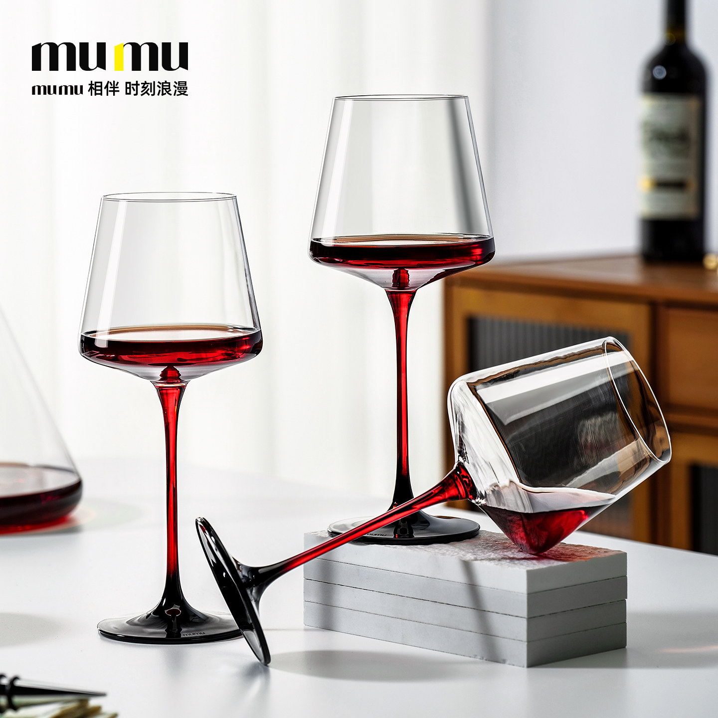 mumu正品 新款红领结水晶波特红酒杯子家用轻奢高档高颜值好看的,淘宝优惠券,粉丝福利购,淘宝优惠卷