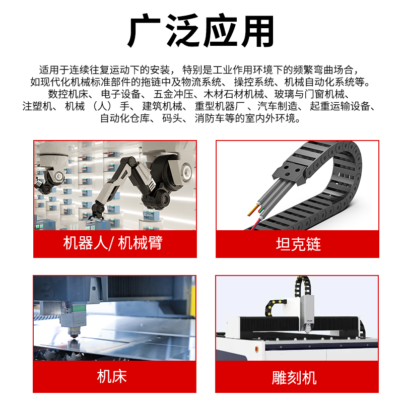 国标纯铜高柔性拖链软电缆线TRVV2 3 4芯0.5 1.0 2.5平方坦克链线 - 图3