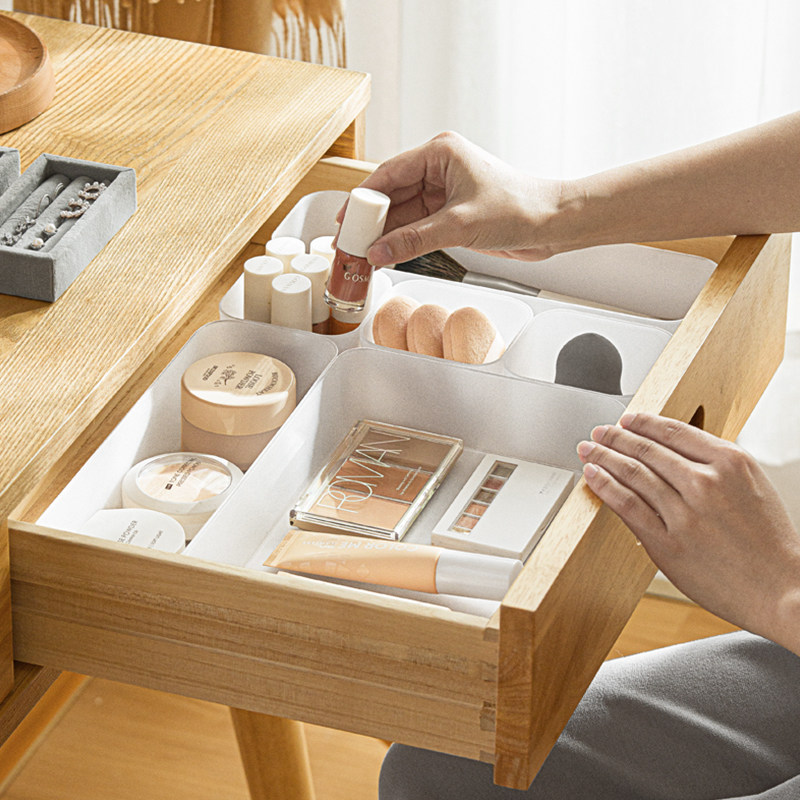 PP5抽屉收纳盒内置橱柜化妆品餐具分隔板厨房抽屉分格分隔整理盒,淘宝优惠券,粉丝福利购,淘宝优惠卷