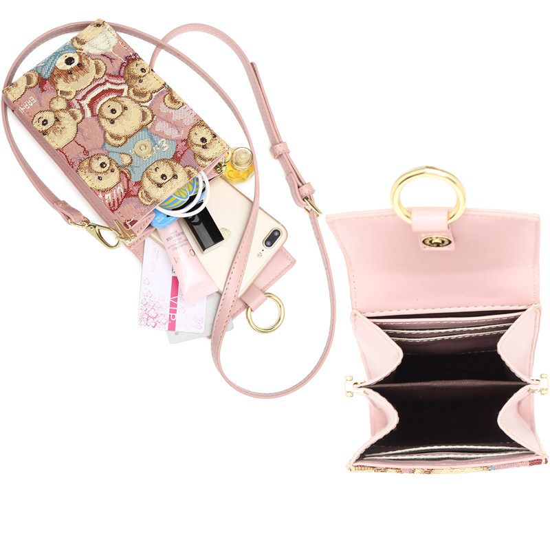 小熊依恋2020春季新款时尚小包包 pjev手机包