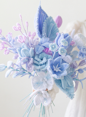 喜花手作扭扭棒手工花抱抱桶