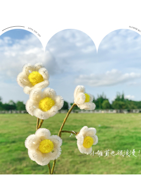 喜花手作扭扭棒手工草莓花束