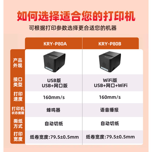 客如云收银机一体机适配用餐厅厨房后厨打印机自动切纸配件 - 图0