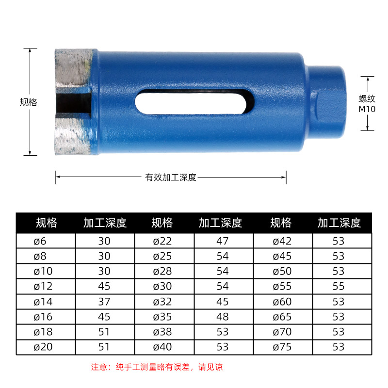 角磨机开孔器 烧结大理石材玻璃陶瓷 瓷砖钻头鹅卵石花岗岩打孔钻 - 图2