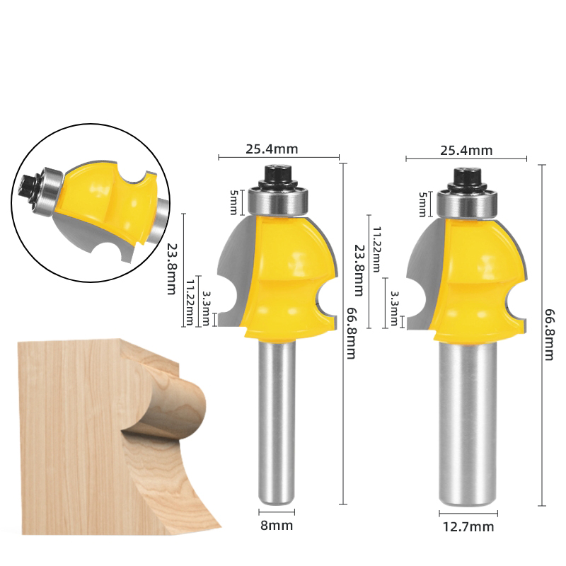 海湾角线刀欧式角线刀线条刀实木线条刀修边机木工铣刀修边机刀头 - 图2