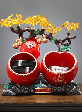 树脂招财中式门厅平安摆件收纳