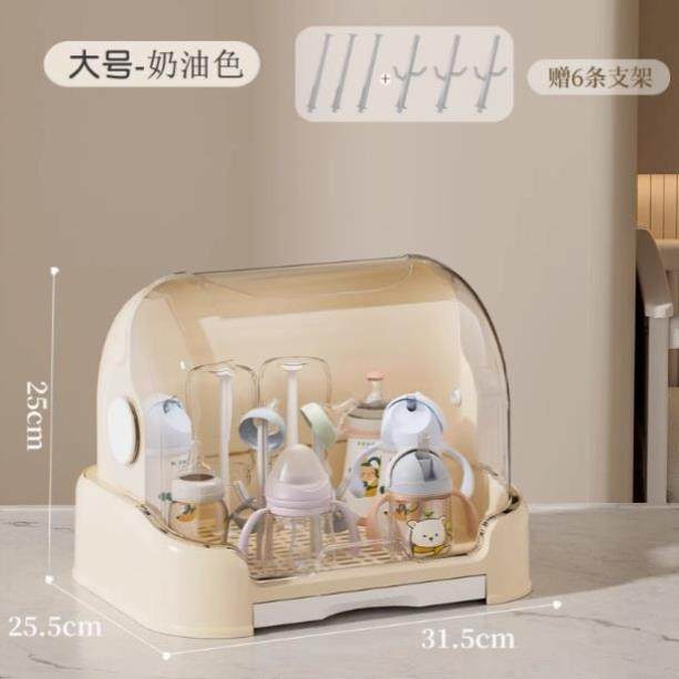奶瓶收纳盒沥水防尘收纳箱婴儿专用宝宝餐具辅食晾干沥水架储物柜,淘宝优惠券,粉丝福利购,淘宝优惠卷