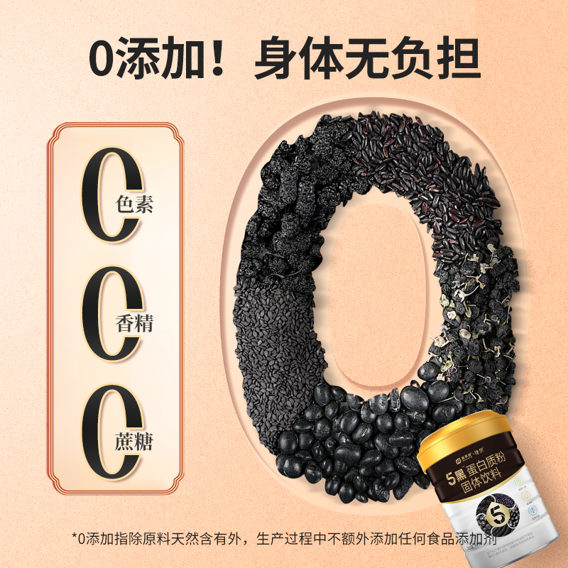 美莱健5黑五黑蛋白粉成人动植物双蛋白质粉补充营养粉品补食品