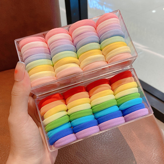 儿童发圈不伤发高马尾发绳扎头绳女童耐用高弹力橡皮筋小女孩皮套