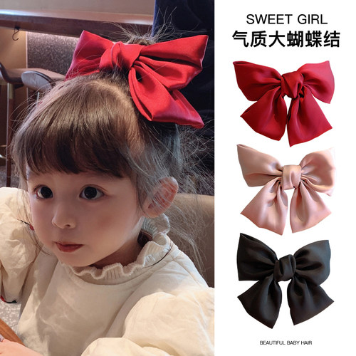 2026新年儿童蝴蝶结发夹女童后脑勺发饰宝宝过年发卡女孩头饰夹子 - 图3