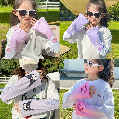 Детский летний защитный рукав для девочек, шелковые нарукавники, комплект, солнцезащитный крем, новая коллекция, УФ-защита