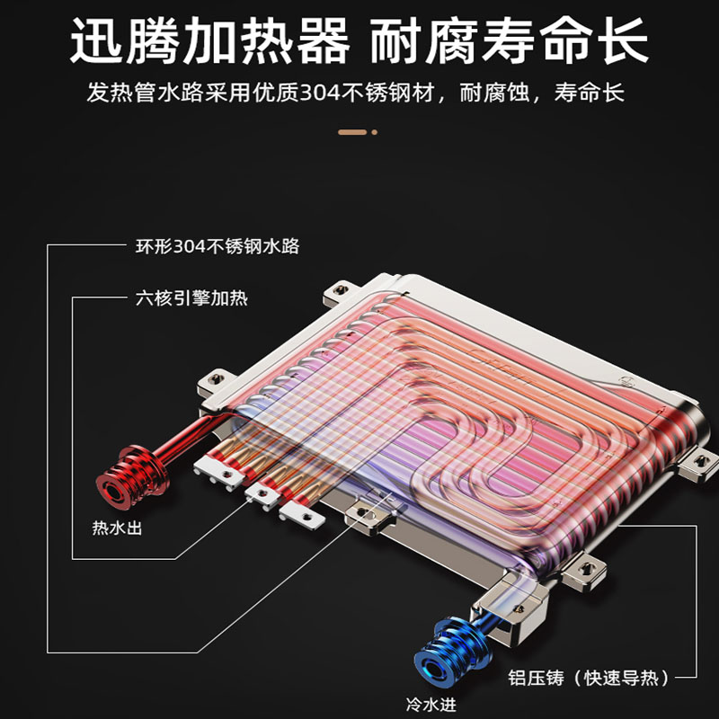 奥特朗热水器F4H-Z85B实体店同款家用智能变频恒温即热式电热水器 - 图2