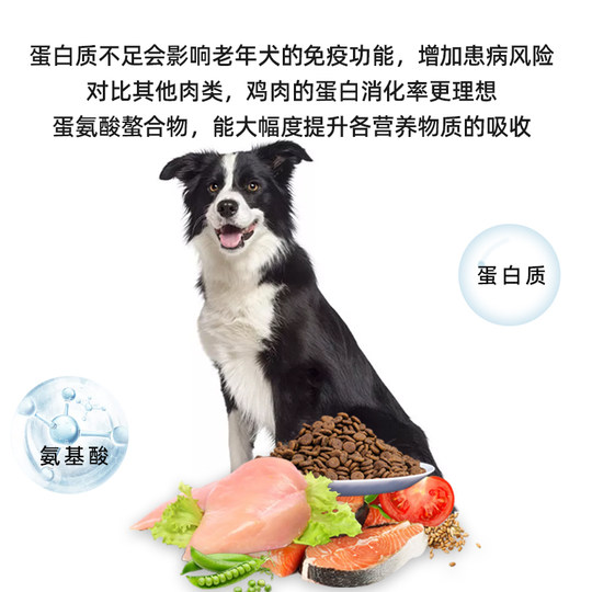 汪爸爸老年犬专用狗粮高龄犬小型犬大龄犬泰迪比熊金毛柯基通用型