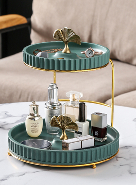 银杏北欧化妆品轻奢风高档收纳盒